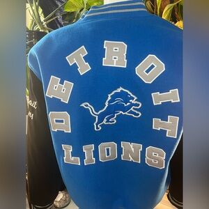 NWT Lions NFL Blue and Black Jacket